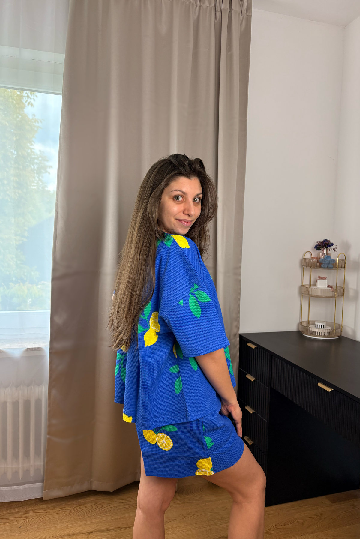 Pyjama Set Royal Blue Lemons
