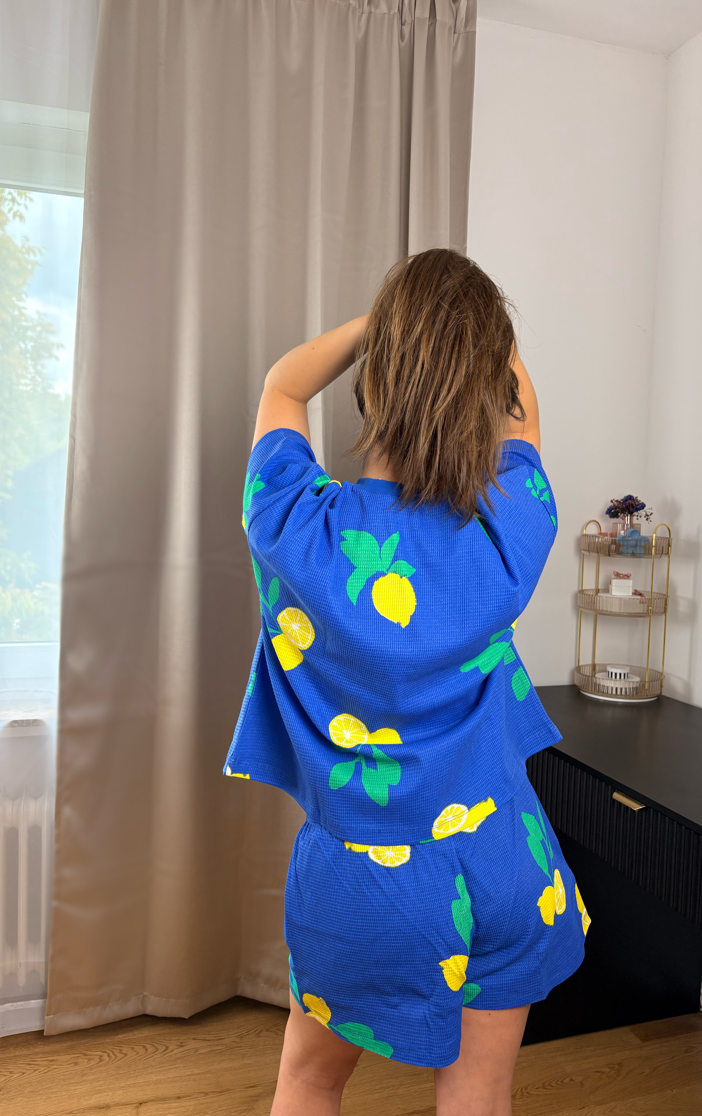 Pyjama Set Royal Blue Lemons